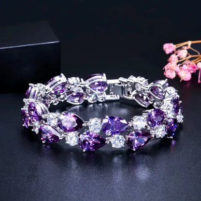 Wedding Jewelry - Cubic Zirconia Bridal Bracelet - More Colors