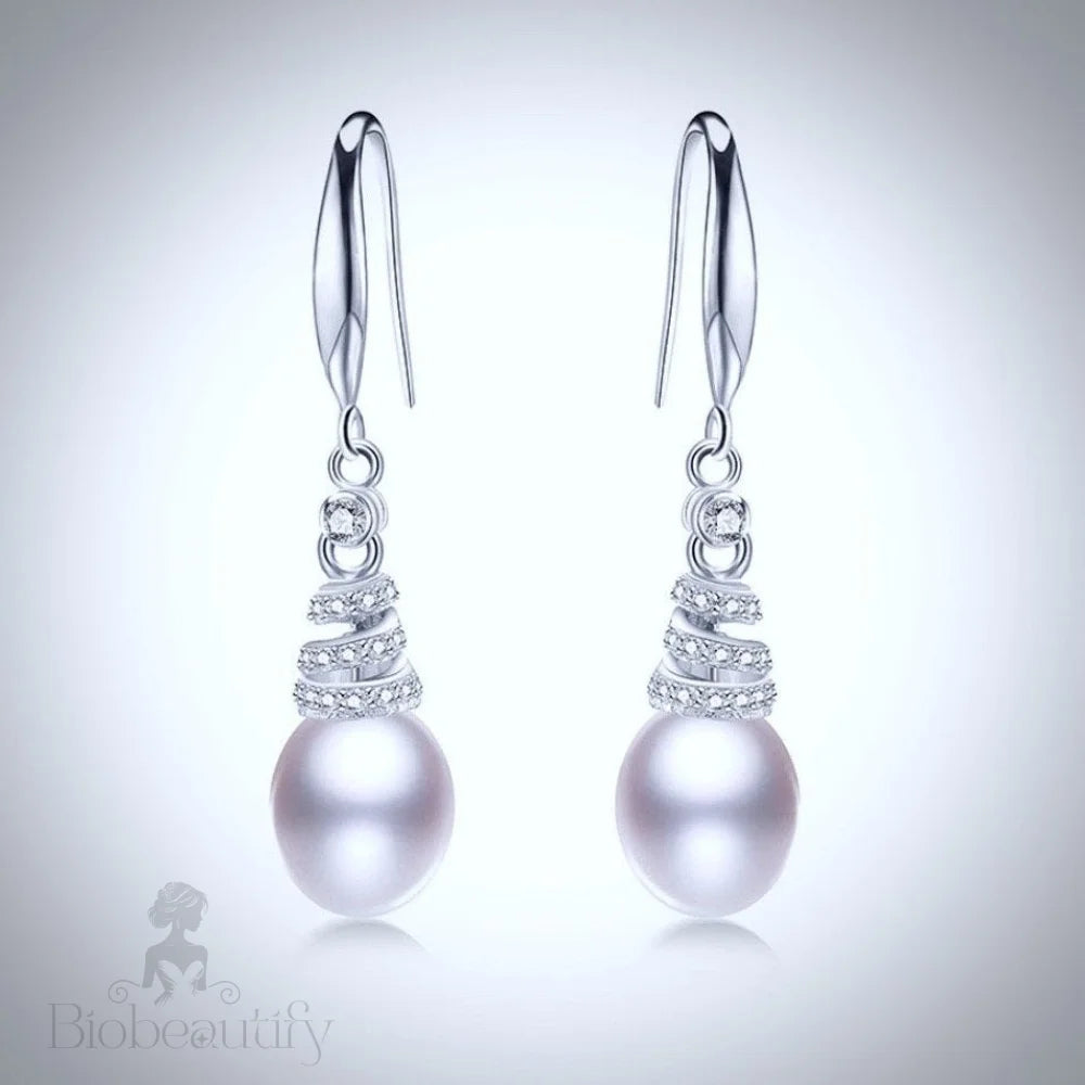 Milena Freshwater Pearl And Sterling Silver Wedding Jewelry Set