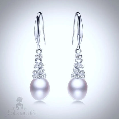 Milena Freshwater Pearl And Sterling Silver Wedding Jewelry Set