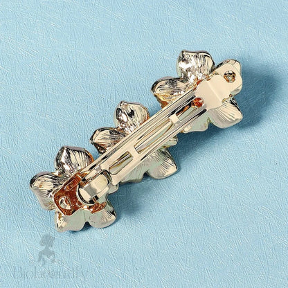 Minnie Pearl Enameled Hair Clip