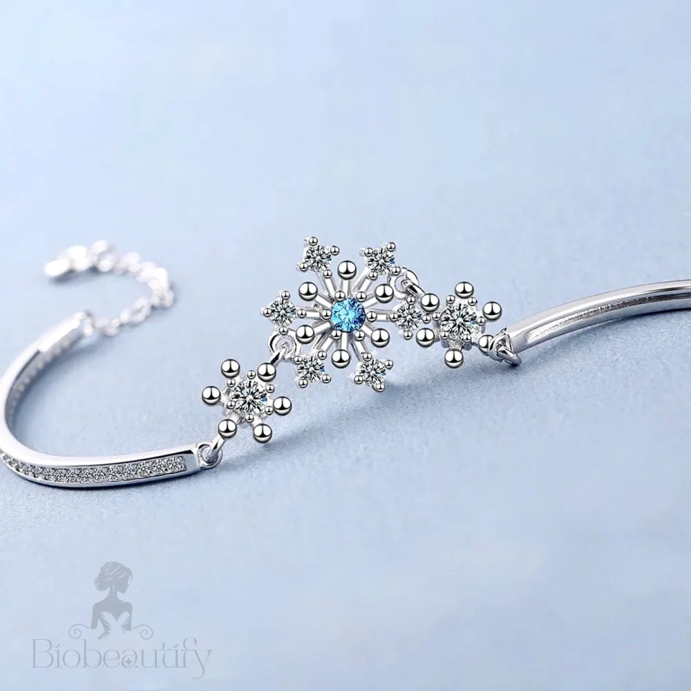 Minou Snowflake Blue Wedding Bracelet