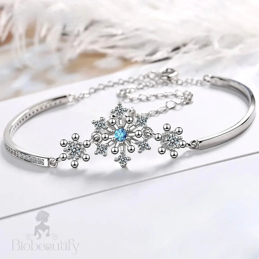 Minou Snowflake Blue Wedding Bracelet