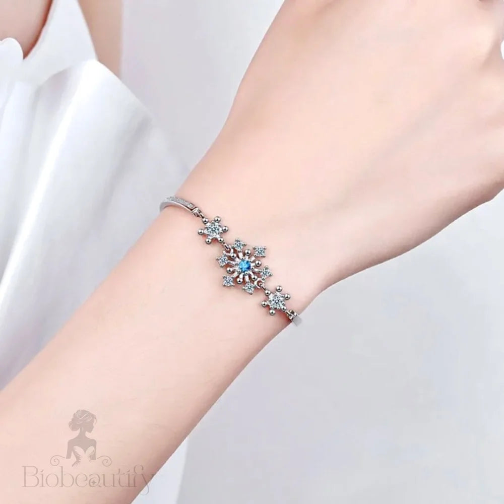 Minou Snowflake Blue Wedding Bracelet