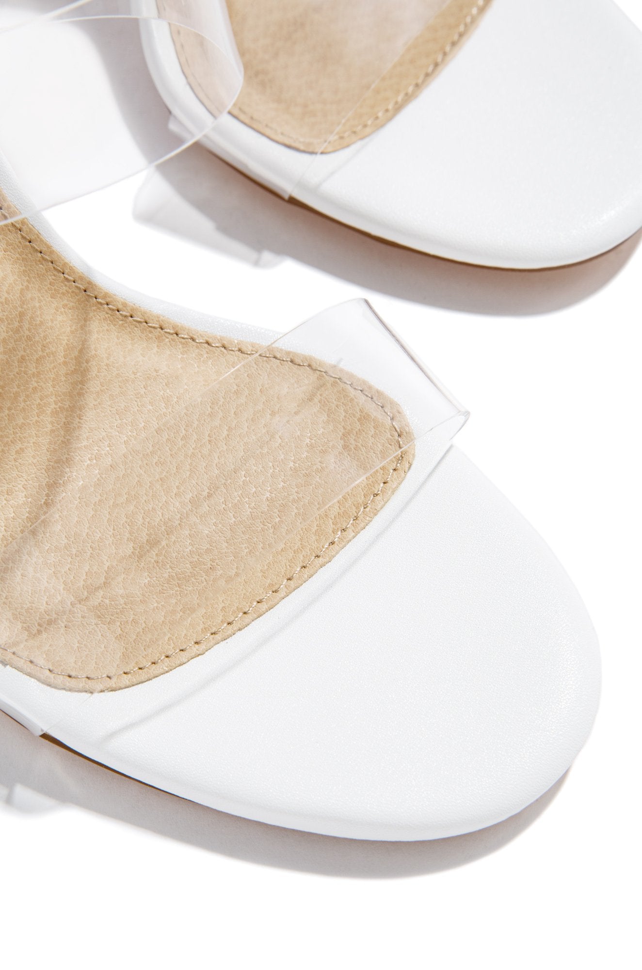 Lylah White Heels 8.5 /