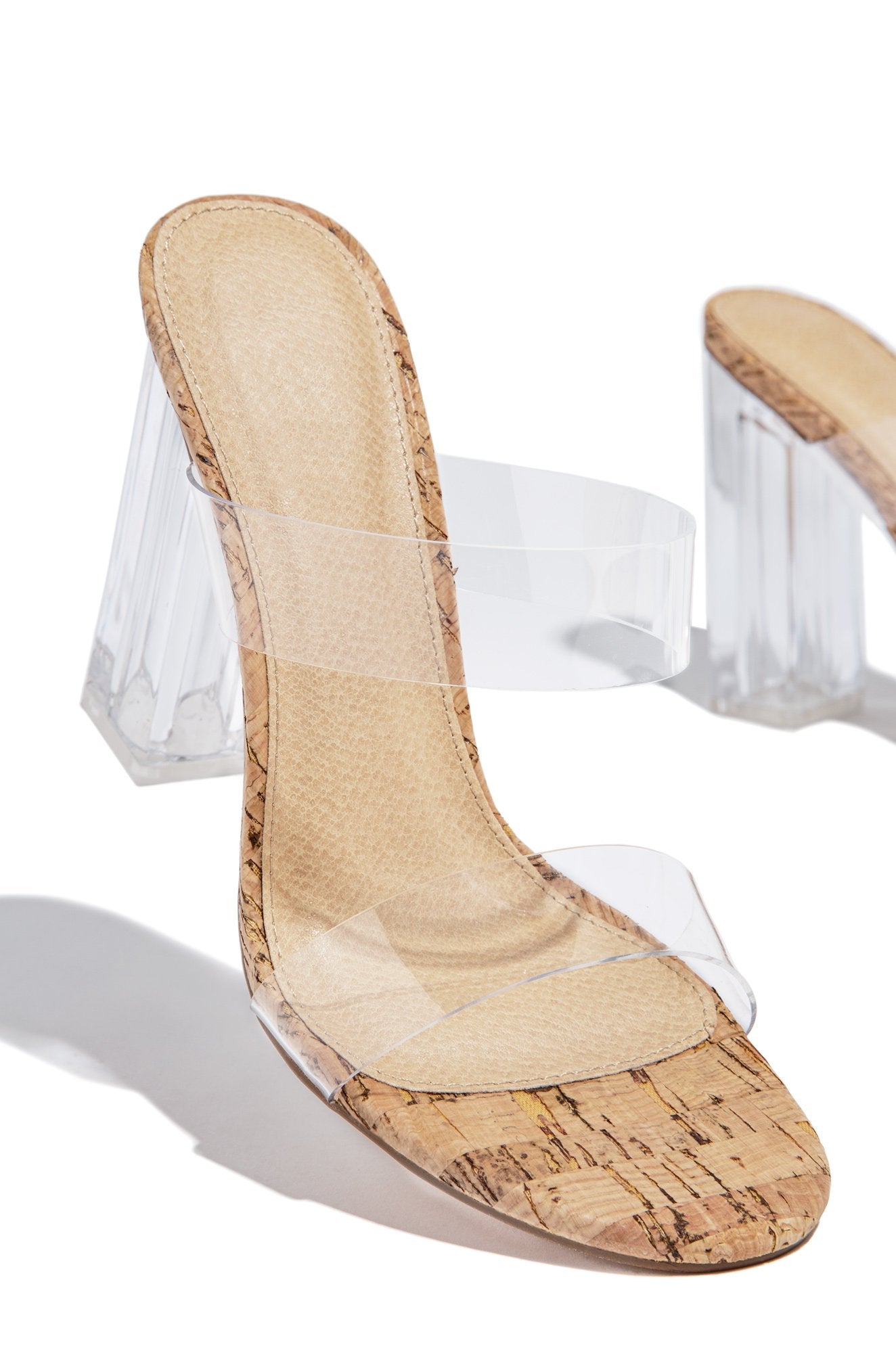 Lylah Cork Heels 8 /
