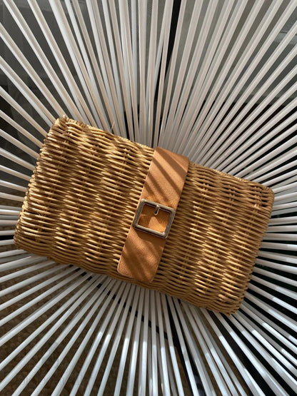 Moana Woven Clutch Natural