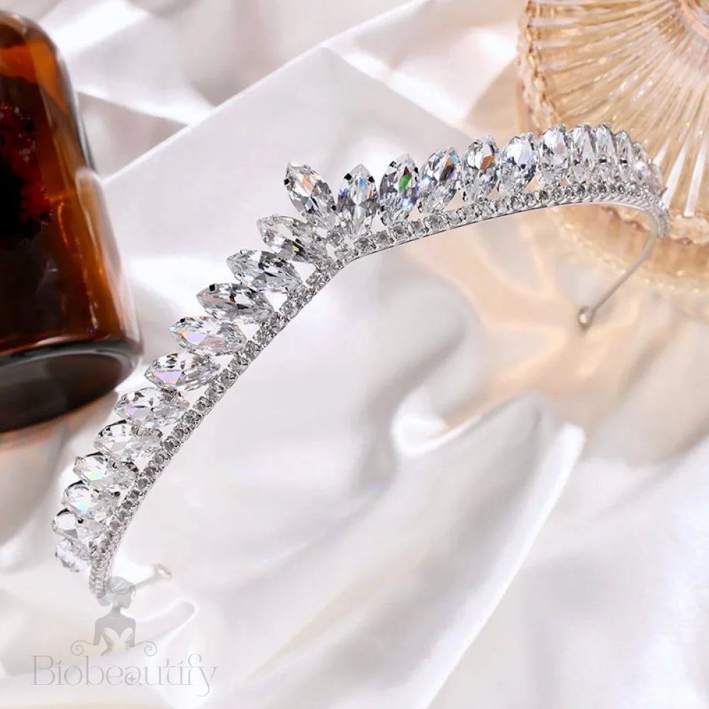 Mona Delicate Zirconia Wedding Tiara