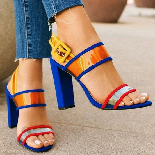 Monique Heels- Multi Color 6 / Blue