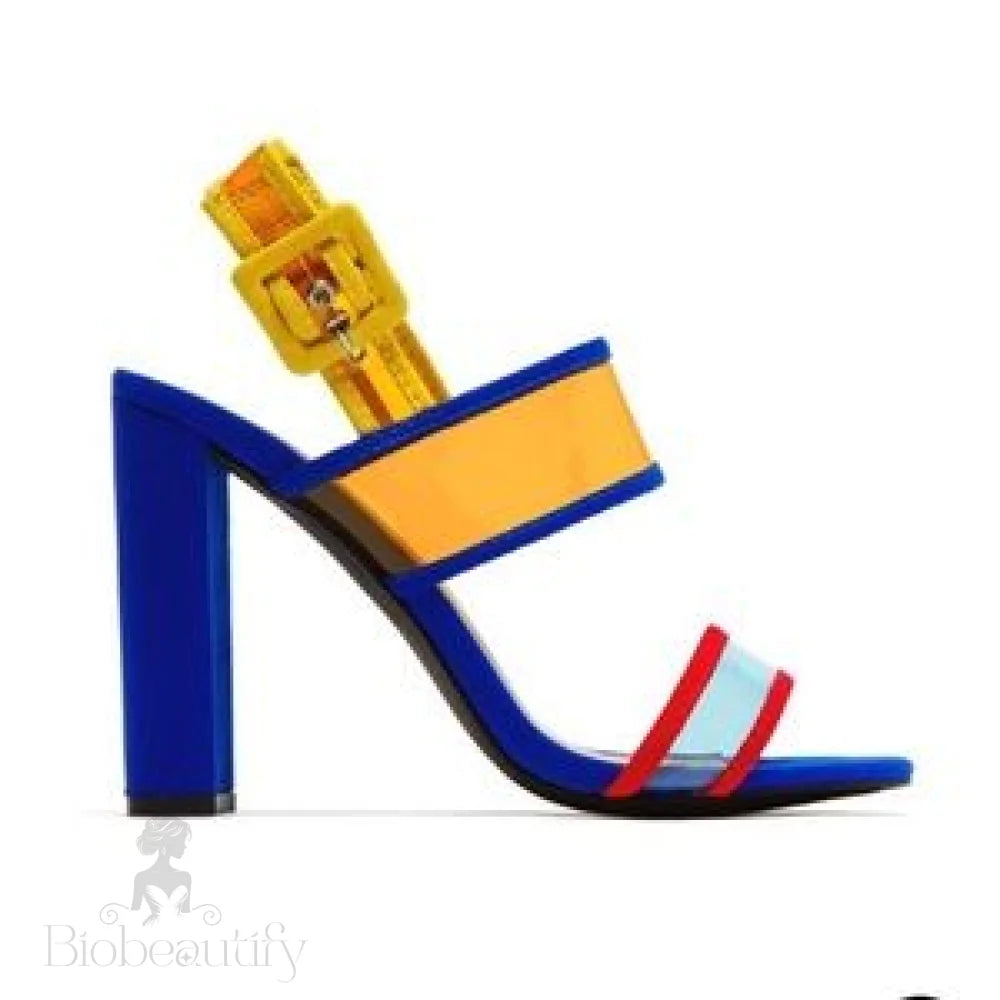 Monique Heels- Multi Color 7 / Blue