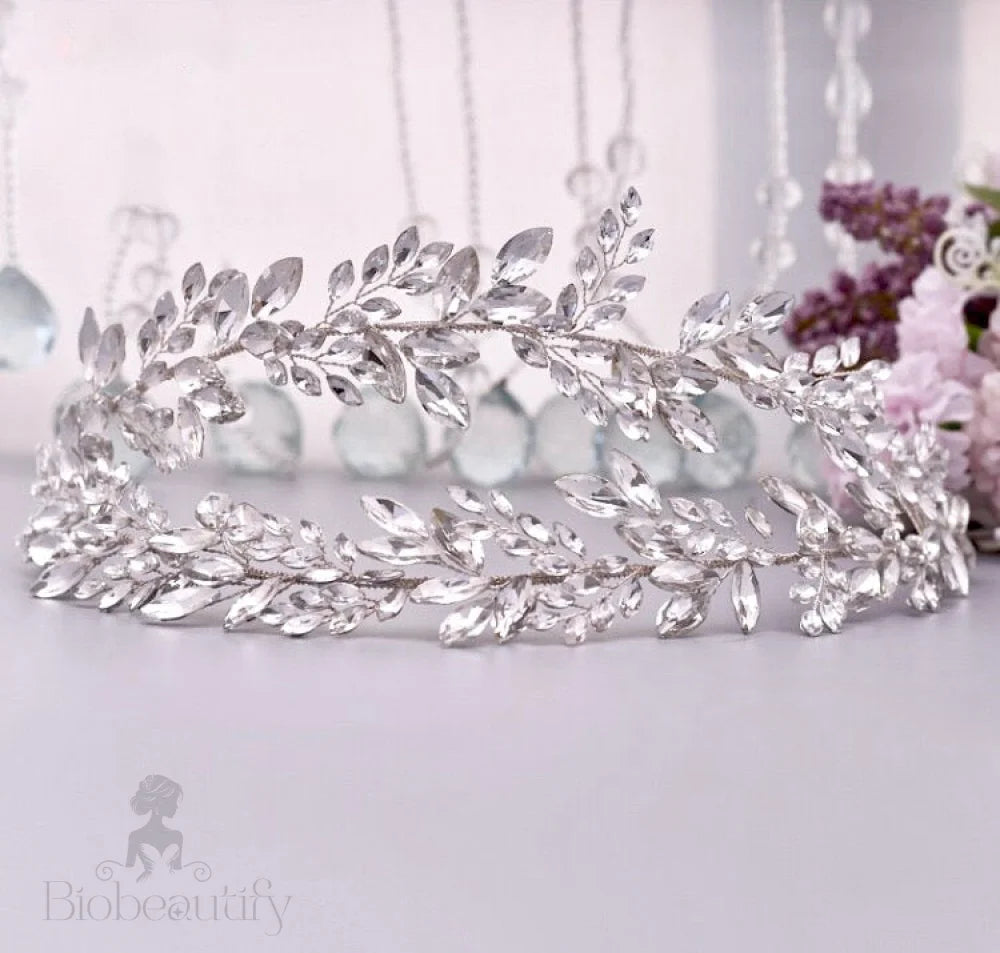 Monterra Silver Crystal Bridal Hairpiece