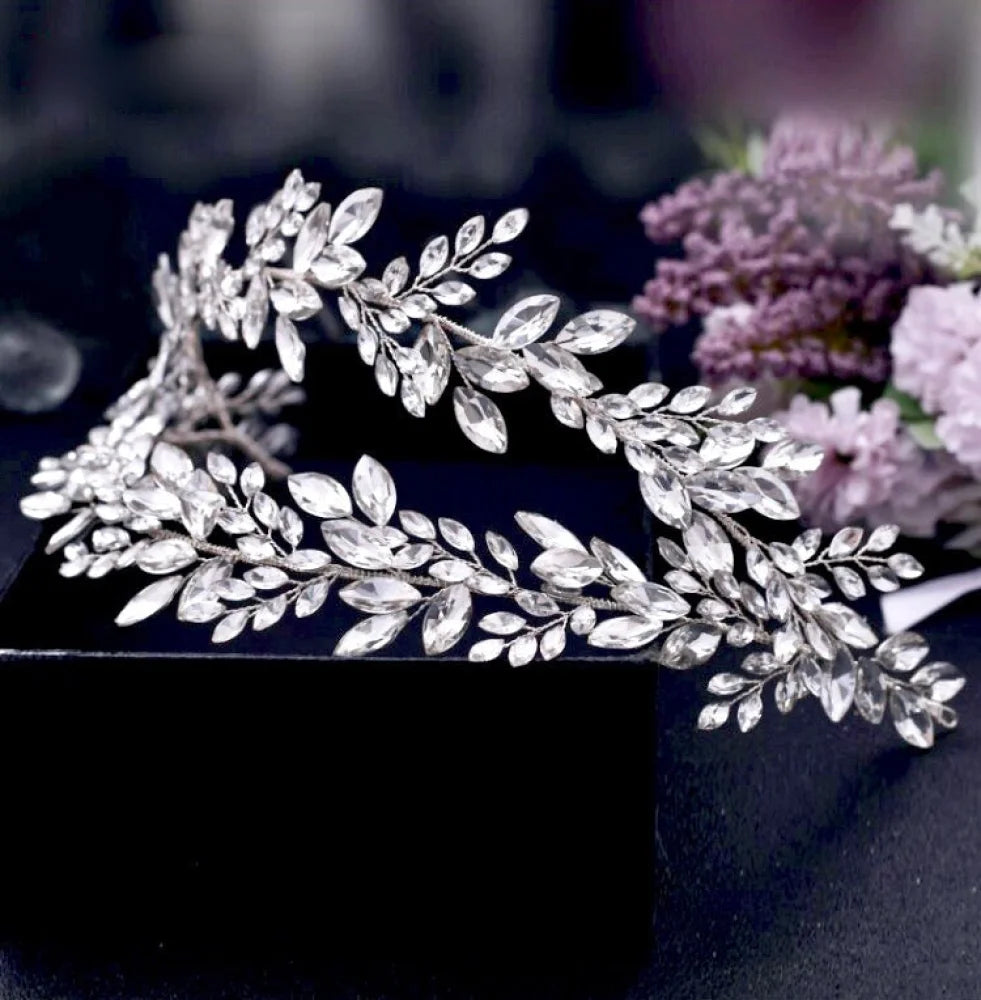 Monterra Silver Crystal Bridal Hairpiece