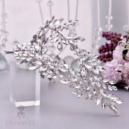 Monterra Silver Crystal Bridal Hairpiece