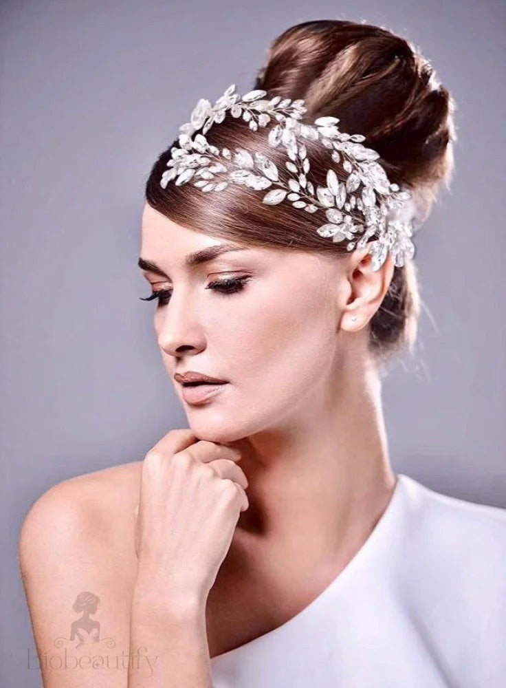 Monterra Silver Crystal Bridal Hairpiece