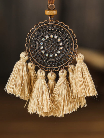 Tassel Trio Necklace Set Bohemian Style