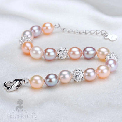 Multicolor Natural Pearl Hyacinth Bracelet