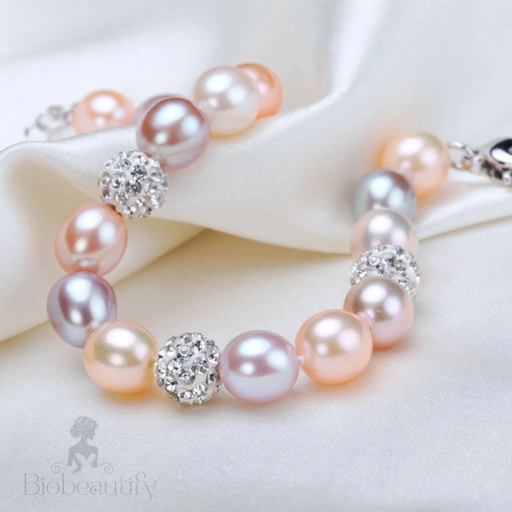 Multicolor Natural Pearl Hyacinth Bracelet