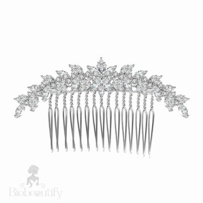 Muriel Hair Comb With Cubic Zirconia Crystals