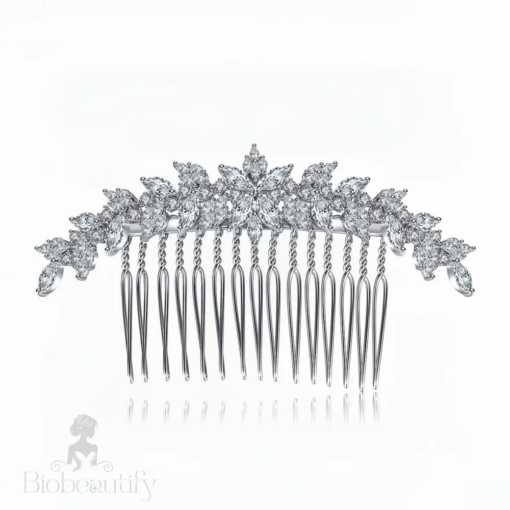 Muriel Hair Comb With Cubic Zirconia Crystals