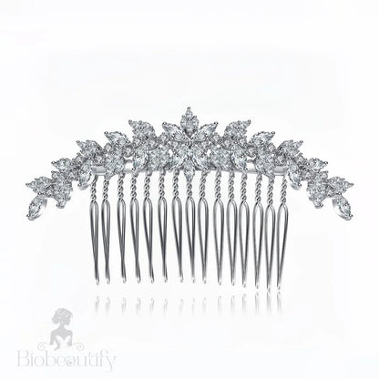 Muriel Hair Comb With Cubic Zirconia Crystals