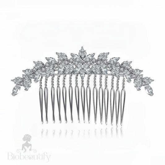 Muriel Hair Comb With Cubic Zirconia Crystals