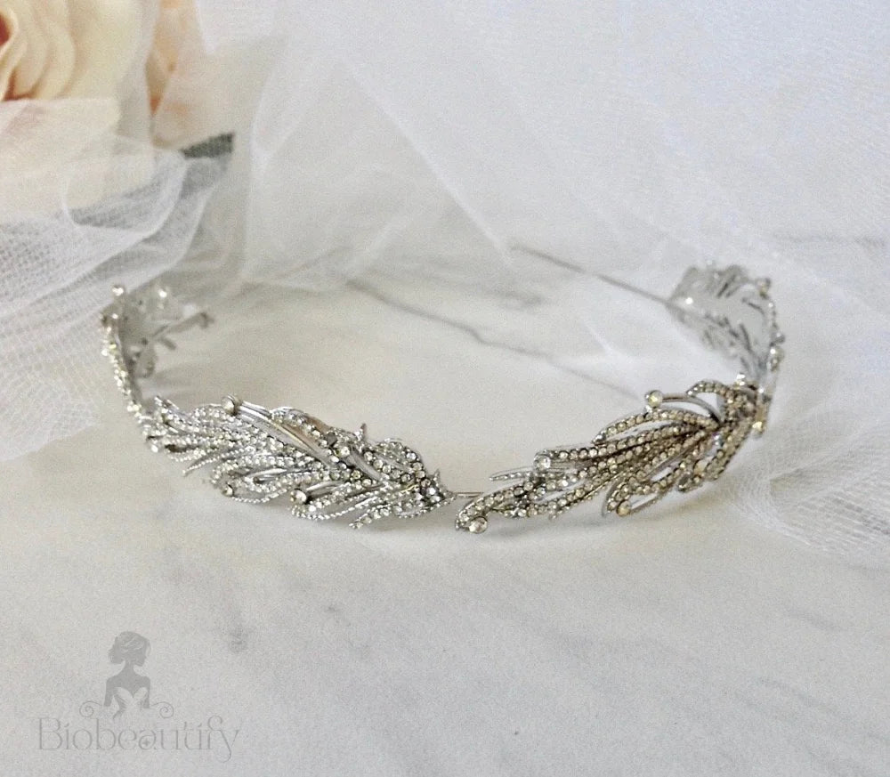 Myrah Micro-Pave Crystal Bridal Tiara Headband