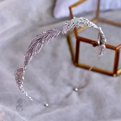 Myrah Micro-Pave Crystal Bridal Tiara Headband