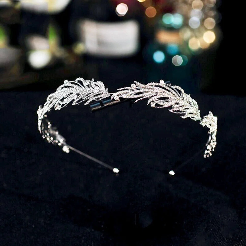 Myrah Micro-Pave Crystal Bridal Tiara Headband