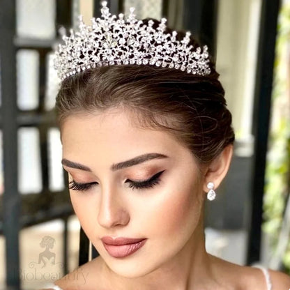 Nayri Crystal Bridal Tiara Silver Gold Options