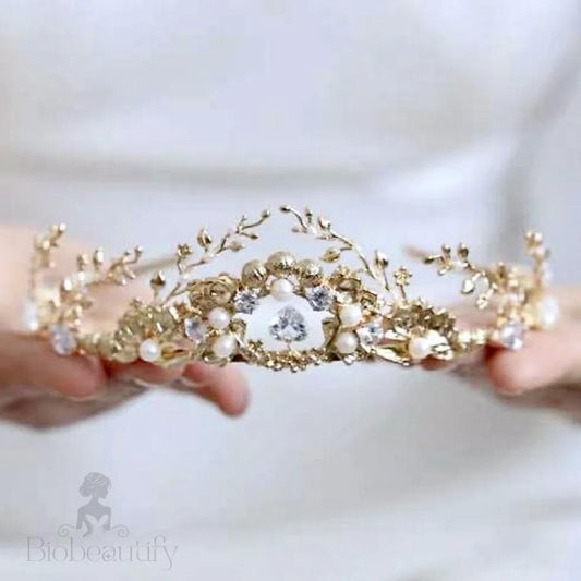 Neda Bohemian Pearl Bridal Headpiece