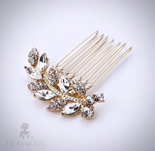 Wedding Hair Accessories - Crystal Bridal Hair Comb - Available in Gold and Silver