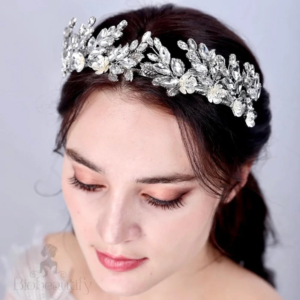 Nikki Bridal Rhinestone Headband Tiara