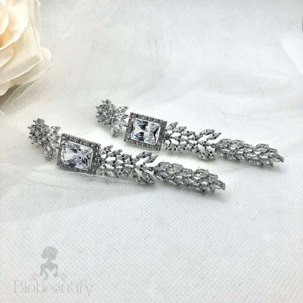 Noor Luxury Cubic Zirconia Wedding Earrings