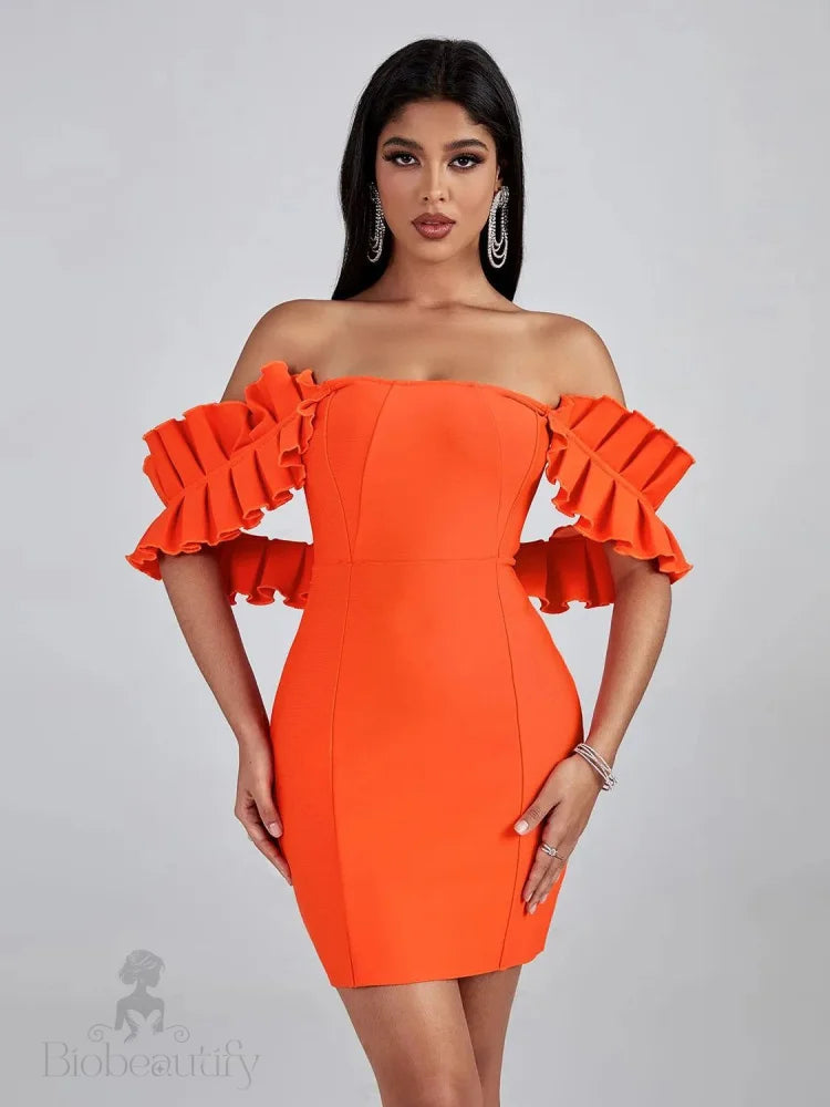 Ione Off Shoulder Bandage Dress - SunsetFashionLA