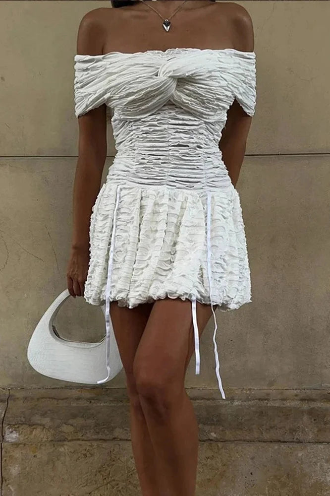 Off Shoulder Mini Dress