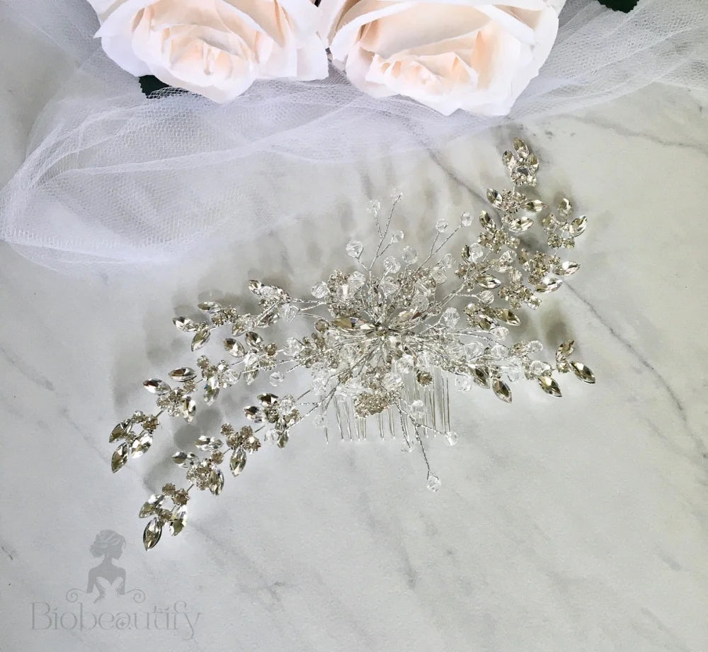 Olana Austrian Crystal Wedding Hair Comb