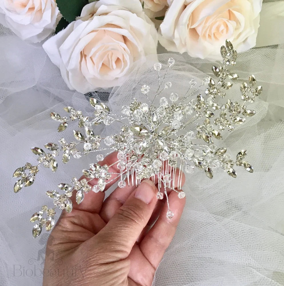 Olana Austrian Crystal Wedding Hair Comb