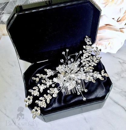 Olana Austrian Crystal Wedding Hair Comb