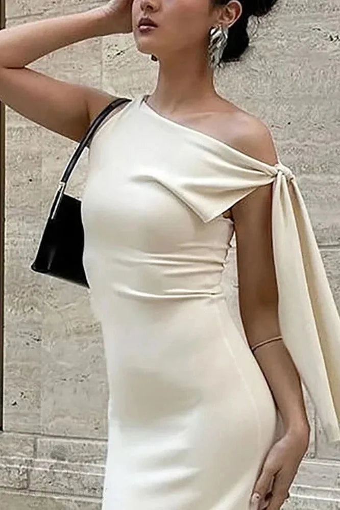 One Shoulder Strap Mini Dress