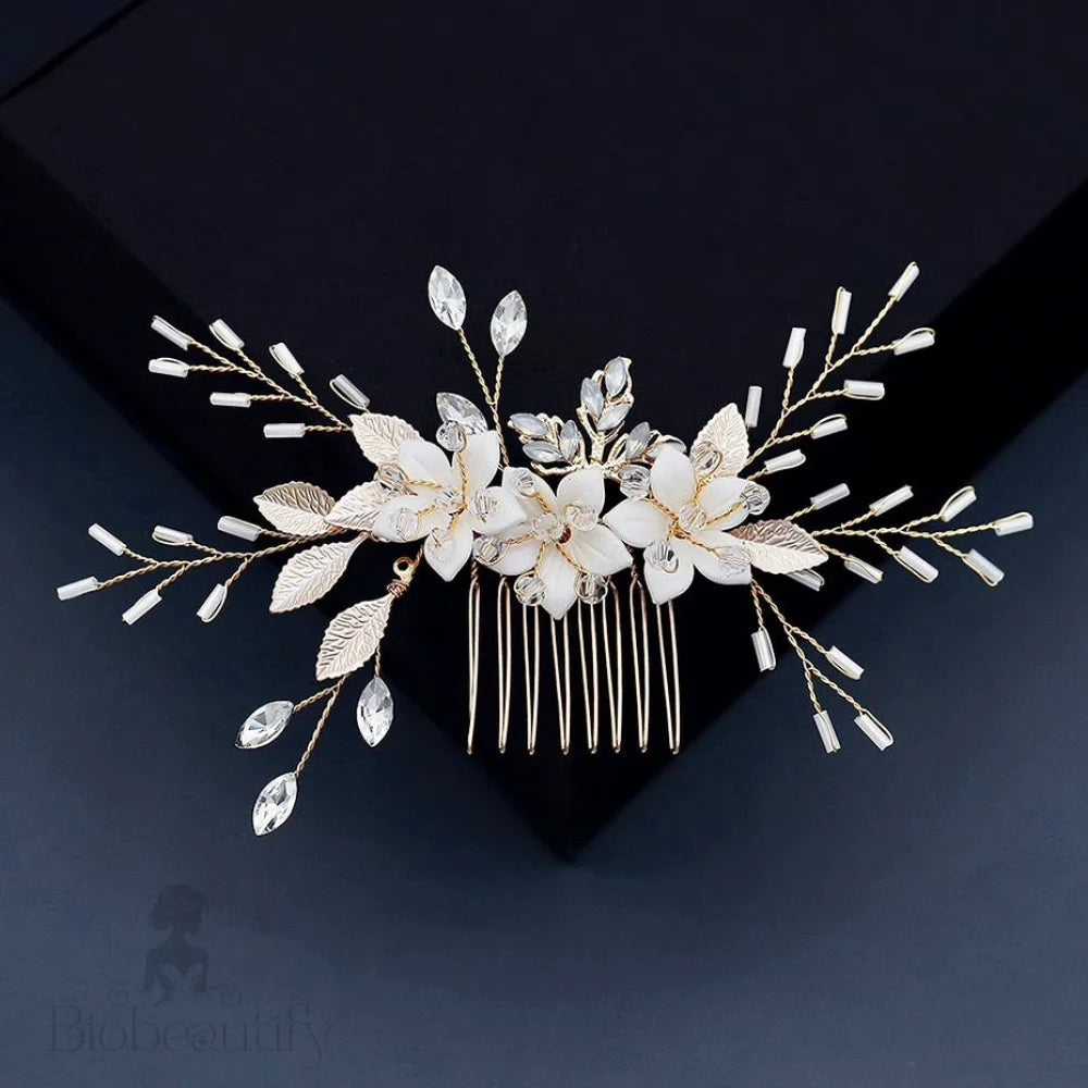 Wedding Hair Accessories - Opal Bridal Hair Comb and Pin Set