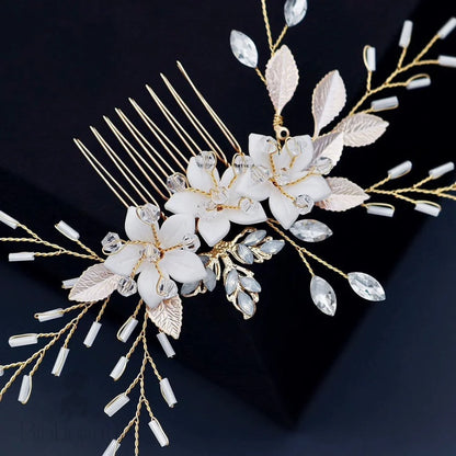 Opal Bridal Hair Comb And Pin Set By Amaryllis