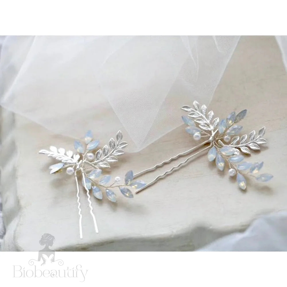 Opaline Swarovski Opal Bridal Hair Accessories Set