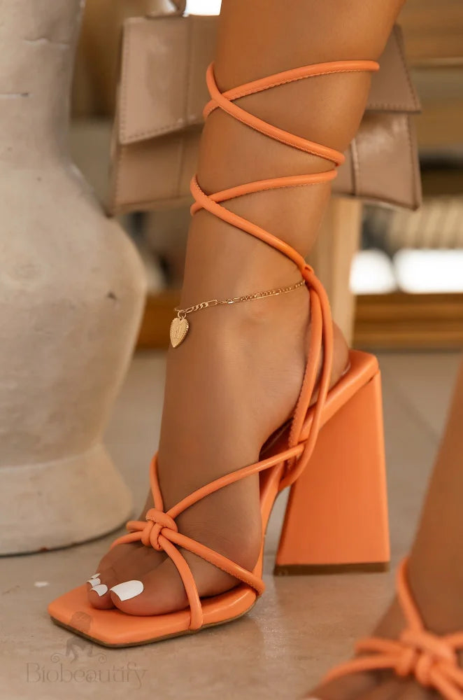 Orange Danielle Heels 6 /