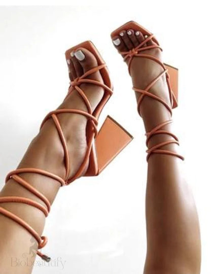 Orange Danielle Heels 6.5 /