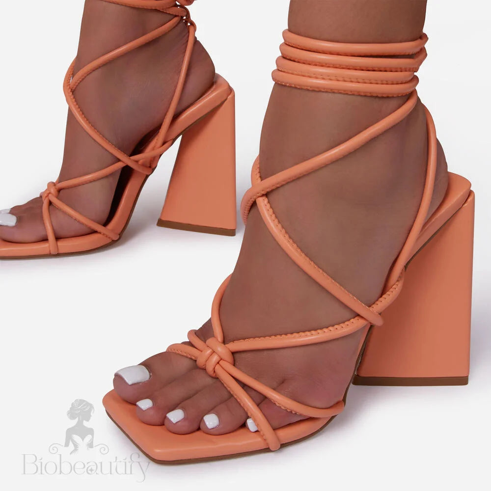 Orange Danielle Heels 8 /