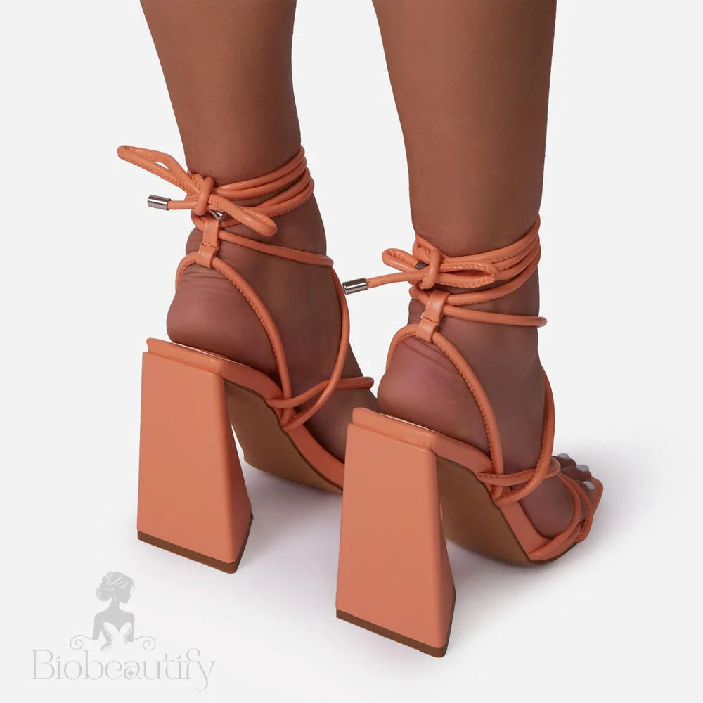 Orange Danielle Heels 9 /