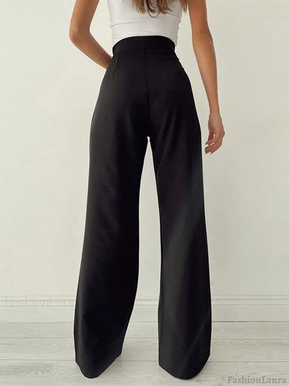 Palazzo Tied Wide Leg Dress Pants Pants