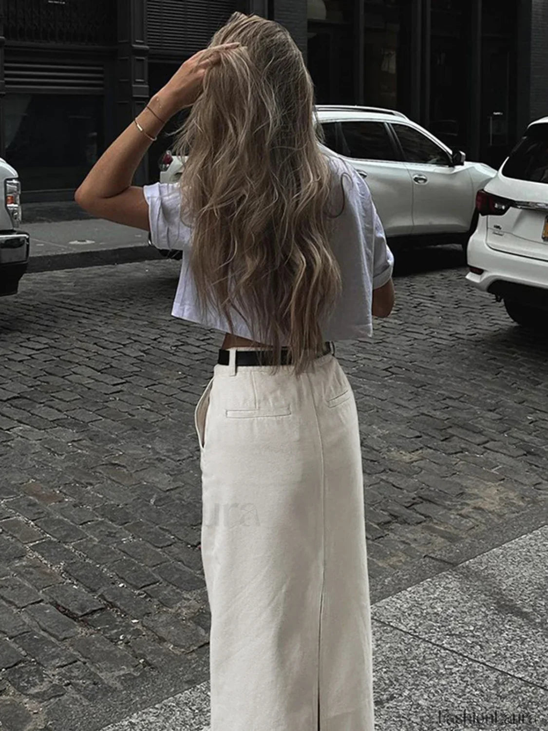 Parisian Slit Maxi Skirt Skirts