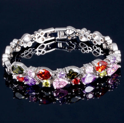 Pastel Cubic Zirconia Bracelet - Faith