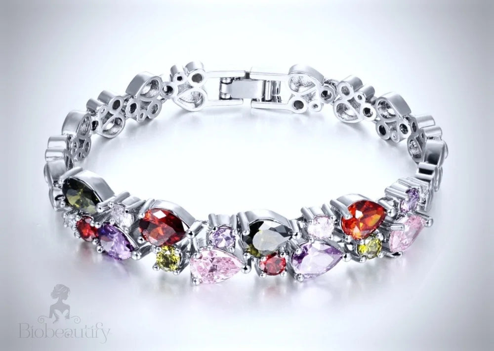 Pastel Cubic Zirconia Bracelet - Faith