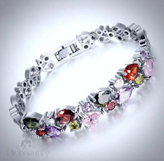 Pastel Cubic Zirconia Bracelet - Faith